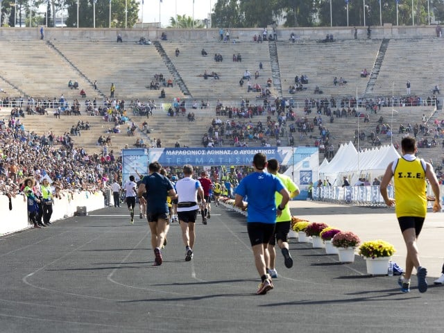 A marathon in Athens, Greece