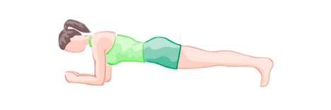 Plank exercise for core strength
