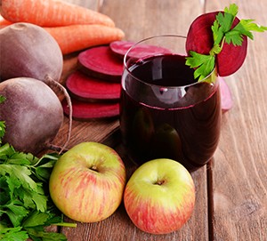 Beetroot, Apple, Carrot And Watercress Smoothie