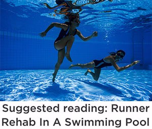 Runner rehab in a swimming pool