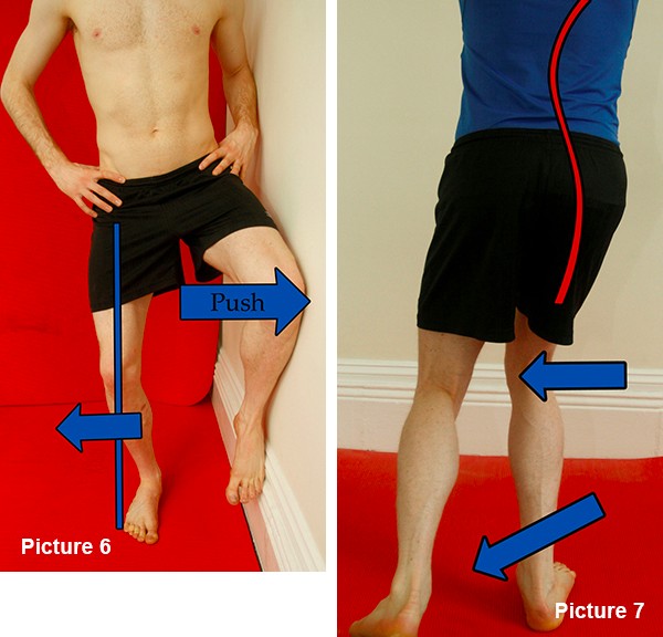 Wall Gluteal Medius Exercise and Poor Alignment