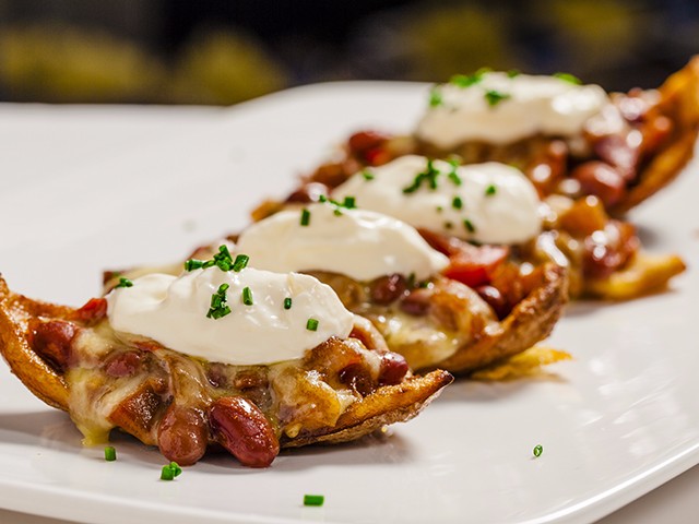 Taco stuffed potatoes 